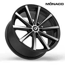 Roda Aro 18 X 7 Mônaco Preto Diamantado Furação 4X100Mm