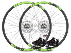 Roda Aro 29 Rimaxx Cubo de Rosca e Kit Freio Preto Verde