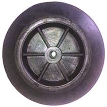 Roda Aro 6 com Pneu Maciço CDS - unidade