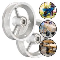 Roda Aro 8 Carretinha Moto Plataforma 3.50 Aro 8 2 Unidades Aluminio Reforçado Nove54