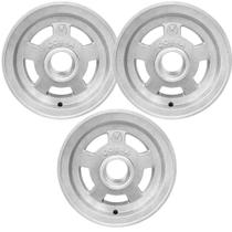 Roda Aro 8 De Aluminio 8 Pol 400 Kg sem rolamento Carretinha Moto Reforçada 3 Peças Cobra