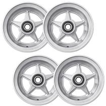 Roda Aro 8 de aluminio com rolamento 6205 300 kg carretinha de moto para pneu 3.50 8, 400 8 4 pcs cobra Roda Aro 8 de aluminio com rolamento 6205 300 kg carretinha de moto para pneu 3.50 8, 400 8 4 pcs cobra