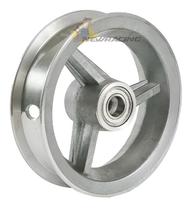 Roda Aro 8 De Aluminio + Rolamento Transporte 200kg