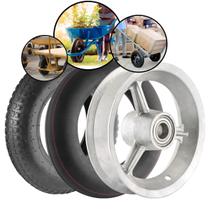 Roda Aro De Alumínio Carrinho De Mão Caretinha Kit Completo Rolamentado Pneu Camara Resistente Reforçado Numero 8 Rolamento Roda Aro De Alumínio Carrinho De Mão Caretinha Kit Completo Rolamentado Pneu Camara Resistente Reforçado Numero 8 Rolamento
