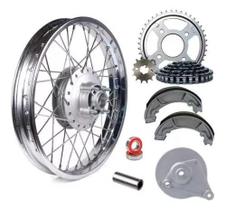 Roda Aro Traseira Cg Fan 125 09/18 Espelhos/relação/lonas