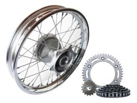 Roda Aro Traseiro Nxr Bros 150 Raio 4mm Com Relação Roda Aro Traseiro Nxr Bros 150 Raio 4mm Com Relação