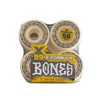 Roda Bones X-fórmula Double Lock V7 56mm 99A 4PK Tamanho:ÚnicoCor:BrancoGênero:Homem