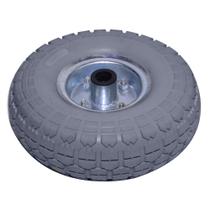 Roda Borracha Cinza 350X4'' EIXO 7/8'' Rol. Rolete A04363-PU AXN Roda Borracha Cinza 350X4'' EIXO 7/8'' Rol. Rolete A04363-PU AXN