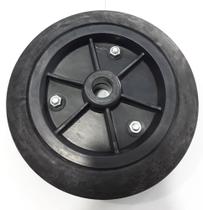 Roda borracha maciça para carrinhos r 92 9x2 br mf até 60 kgs Roda borracha maciça para carrinhos r 92 9x2 br mf até 60 kgs