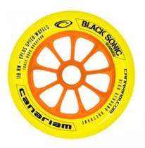 Roda Canariam Black Sonic 110mm Alta Performace Asfalto 6un - Amarela