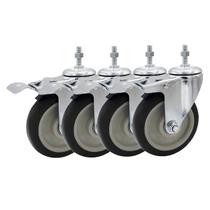 Roda Caster FactorDuty de 5 polegadas com freio de 350 kg de poliuretano Roda Caster FactorDuty de 5 polegadas com freio de 350 kg de poliuretano