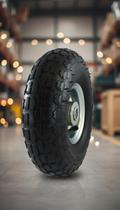 Roda Com Pneu 3.50-4 Off-road Com Câmara E Rolamento Roda Com Pneu 3.50-4 Off-road Com Câmara E Rolamento