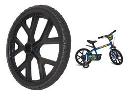 Roda Com Pneu Aro 14 P/ Bicicleta Original Bandeirante Preta Roda Com Pneu Aro 14 P/ Bicicleta Original Bandeirante Preta