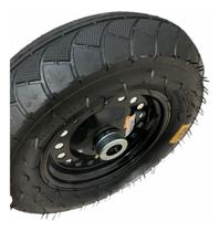 Roda Com Pneu Reforçada Para Carga Carrinho Carriola 200kg 350x8 Com Rolamento