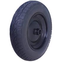 Roda Completa P/ Carr Mao Pu 3.25-8 Metal Preto 1 Rolete