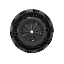 Roda Completa Pneu Flex Border Eixo 1" com Rolamento de Rolete - FB