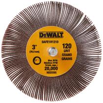 Roda de Aba DEWALT DAFE1H1210 - 7,62cm x 2,54cm x 0,635cm - 120 Grits Roda de Aba DEWALT DAFE1H1210 - 7,62cm x 2,54cm x 0,635cm - 120 Grits