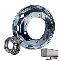 Roda de Aluminio Alcoa P/Carreta Auto Brilho Original 22,5 x 8,25
