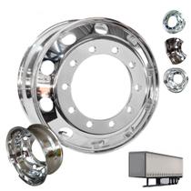 Roda de Alumínio Auto-Brilho BZ pol. Int/Ext P/Carreta Original