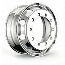 Roda de Alumínio Caminhão 295 22.5 x 8.25 Borda Larga Polida Dupla Face 10 Furos Pedroni