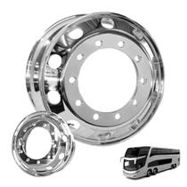 Roda de Aluminio Polimento Externo P/Onibus 22,5 x 8,25 - Pomlead