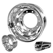 Roda de Aluminio Polimento Interno p/Onibus 22,5 x 8,25 - Pomlead