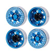 Roda De Beadlock De Liga De Alumínio CNC De 1.9'' Para Crawler RC 1/10 Axial SCX10 TRX4 TRX6 D90