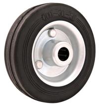 Roda de borracha 5" leve 100kg eixo rolamento rolete 15mm núcleo chapa borracha preta - Vonder Roda de borracha 5" leve 100kg eixo rolamento rolete 15mm núcleo chapa borracha preta - Vonder