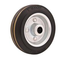 Roda De Borracha 8 Média 180kg Eixo Rolamento Rolete 20mm N Roda De Borracha 8 Média 180kg Eixo Rolamento Rolete 20mm N