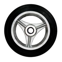 Roda De Borracha 9 Maciça Alumínio Até 150 kg * 13042