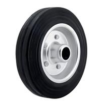 Roda de Borracha Maciça 9" com Aro Metálico 20mm