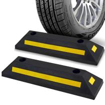 Roda de borracha Stops Pyle Heavy Duty para estacionamento de garagem x2 Roda de borracha Stops Pyle Heavy Duty para estacionamento de garagem x2