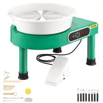 Roda de cerâmica VEVOR, tela de toque LCD de 10 polegadas, 350W, verde elétrico