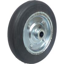 Roda de Chapa 10" Maciça Rolamento Rolete 7/8" Zincada - CZ10R78