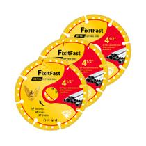 Roda de corte de metal diamantado FixLTfast de 4,5 polegadas para rebarbadora