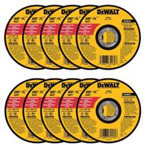 Roda de Corte DEWALT DW8062 (4,5 Polegadas) - Pacote com 10 Unidades para Rebarbadora de Metal