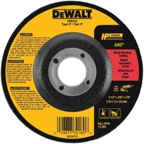 Roda de corte DEWALT DW8424 4,5 polegadas x 1,1 mm x 22 mm