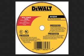 Roda de Corte DEWALT DW8720 A60T - 10cm x 0,9mm x 9,5mm