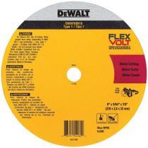 Roda de Corte DEWALT Flexvolt T1 de 9 Polegadas para Metal Roda de Corte DEWALT Flexvolt T1 de 9 Polegadas para Metal