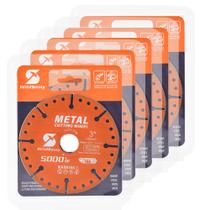 Roda de corte Wild Bossy Diamond 76 mm com orifício de mandril de 10 mm, 5 unidades