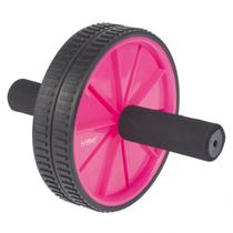 Roda de Exercícios Dupla Para Coluna e Abdominal Rosa Liveup Roda de Exercícios Dupla Para Coluna e Abdominal Rosa Liveup