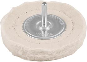 Roda de feltro/pano 4x1/2" haste 1/4" p/ polimento Vonder