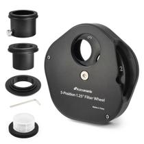 Roda de filtro Astromania 1.25 Multiple de 5 posições para telescópio Roda de filtro Astromania 1.25 Multiple de 5 posições para telescópio