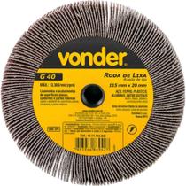 Roda de Lixa, 115 mm x 20 mm, Rosca M14, Grão 40, Vonder Roda de Lixa, 115 mm x 20 mm, Rosca M14, Grão 40, Vonder
