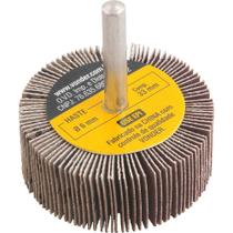 Roda de lixa 50 mm x 20 mm com haste grão 220 Roda de lixa 50 mm x 20 mm com haste grão 220