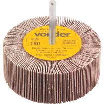 Roda de Lixa 80x30mm com Haste G180 - Vonder Roda de Lixa 80x30mm com Haste G180 - Vonder