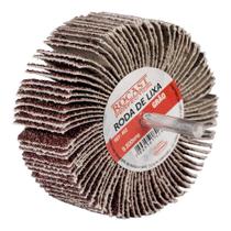 Roda de Lixa com Haste 40 x 20mm Grão 120 - Rocast 482,0006 Roda de Lixa com Haste 40 x 20mm Grão 120 - Rocast 482,0006