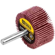 Roda de Lixa com Haste 50x25MM Grão 80 para Desbaste e Polimento em Aço Alumínio e Plástico Dtools
