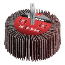 Roda de lixa com haste para furadeira grao 60 6mm 1pc mtx Roda de lixa com haste para furadeira grao 60 6mm 1pc mtx