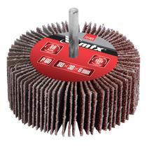 Roda de lixa com haste para furadeira grao 60 80x30 6mm mtx